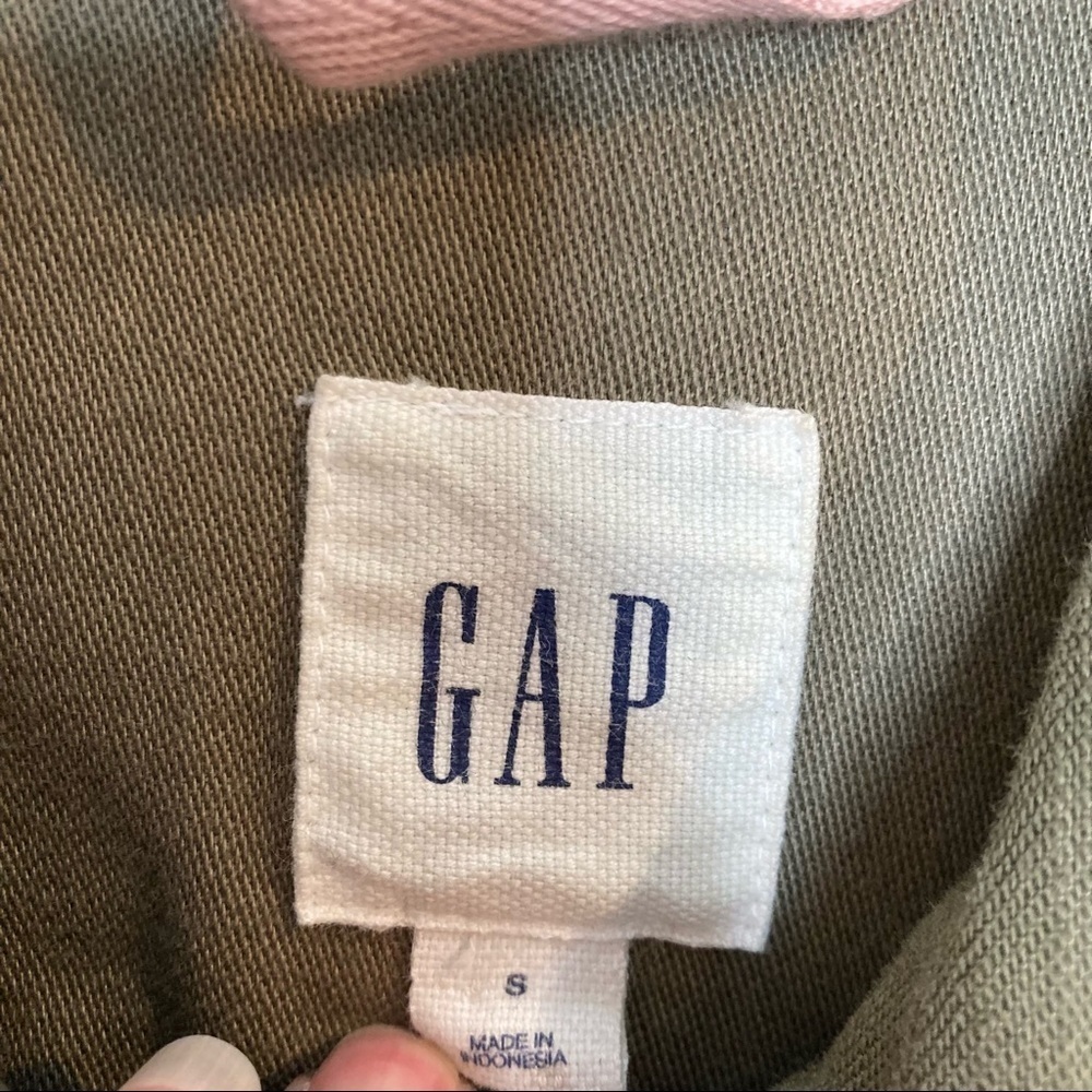 Gap Olive Green 3/4 Length Utility/Military Jacket - Picture 13 of 14